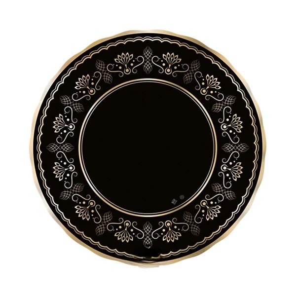 Imagens de Platos Hondos Royal Black Gold Ø 24 cm (6uds)