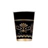 Imagen de Vasos Royal Black Gold 250ml (6 unidades)