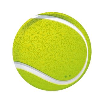 Imagens de Platos Tenis cartón 18cm (8 unidades)