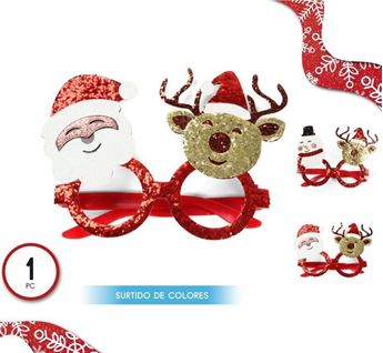 Picture of Gafas Navideñas Glitter Surtidas