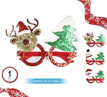 Picture of Gafas Navideñas Divertidas con Purpurina