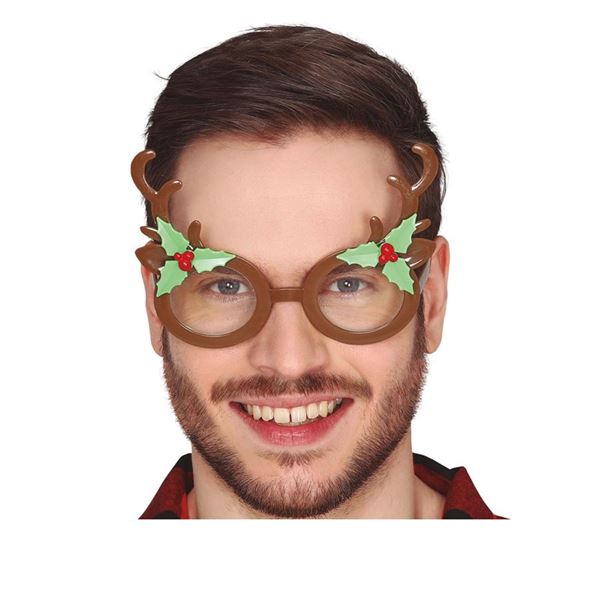 Picture of Gafas Reno con Muérdago Navideñas