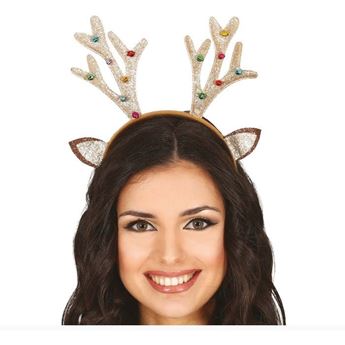 Picture of Diadema Reno con Purpurina y Cascabeles