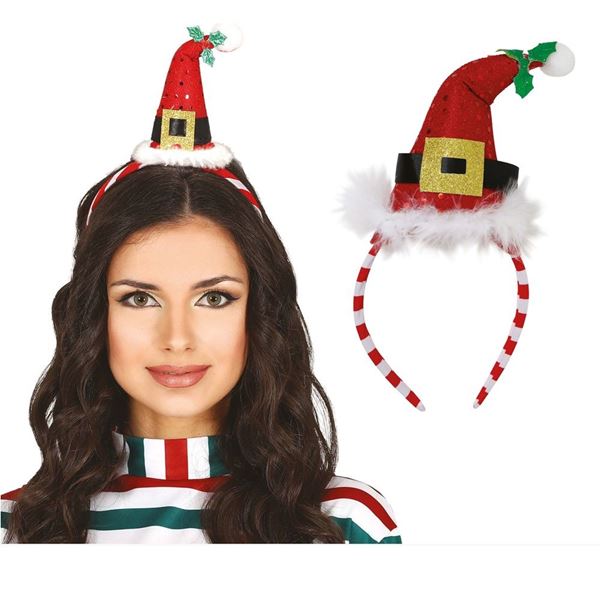 Picture of Diadema Navidad con Mini Gorro de Papá Noel