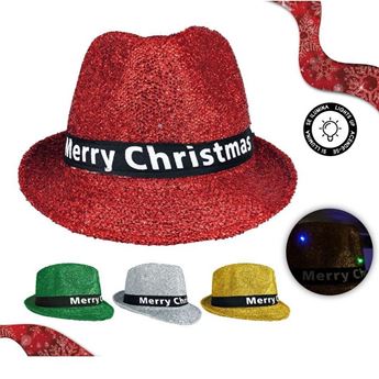 Picture of Sombrero Navideño con Luz Merry Christmas Mix 