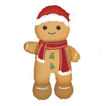 Imagens de Globo Muñeco de Jengibre Gigante Navidad (100cm x 150cm)