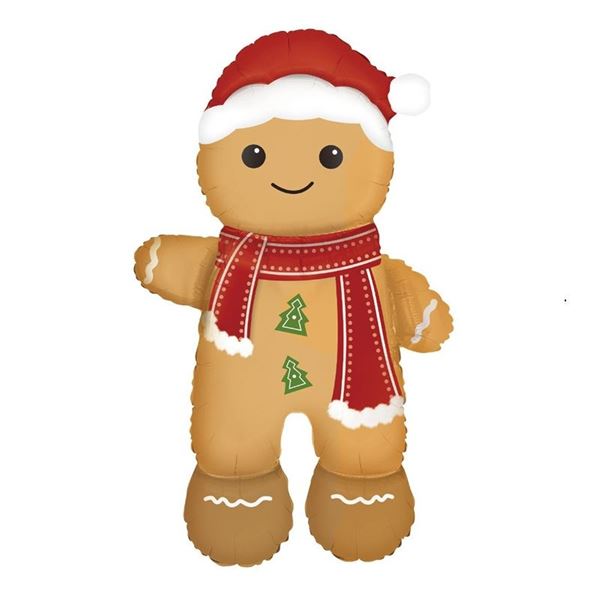 Imagens de Globo Muñeco de Jengibre Gigante Navidad (100cm x 150cm)