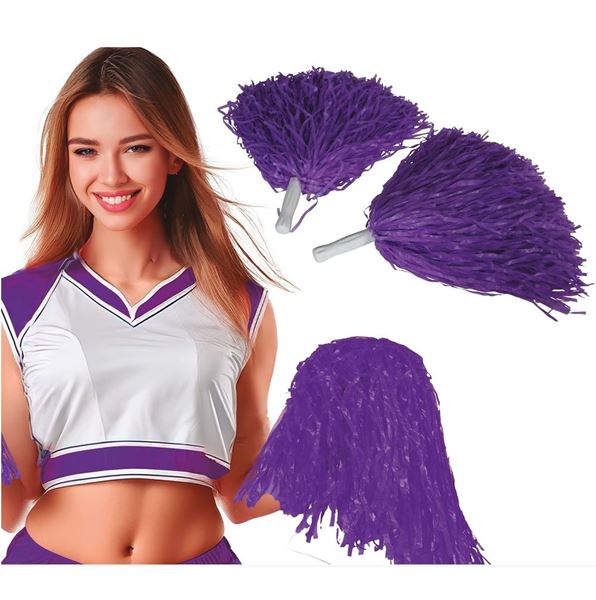 Imagen de Pompones Animador Morado (2 unidades)