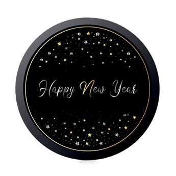 Imagens de Platos Happy New Year Stars cartón 18cm (6 unidades)