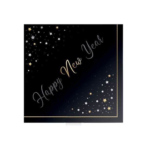 Imagens de Servilletas Happy New Year Stars papel 33cm (16uds)