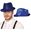 Imagens de Sombrero Gangster Azul Lentejuelas