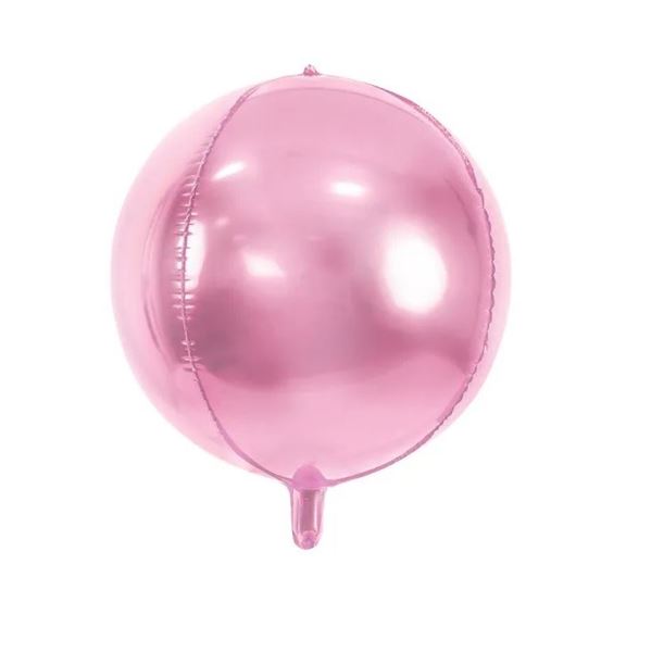 Imagens de Globo Esférico Rosa Claro Foil (40cm)