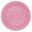 Imagen de Plato Rosa plástico Reutilizable (21cm)