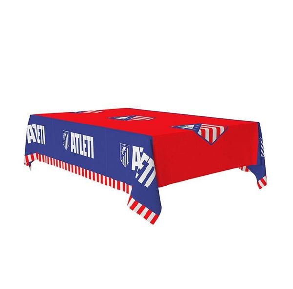 Imagen de Mantel Atlético de Madrid de plástico (120cm x 180cm)