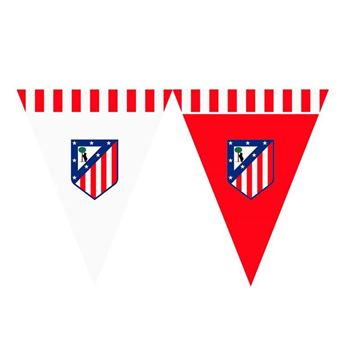 Imagen de Banderín Atlético de Madrid de cartón (3 m)