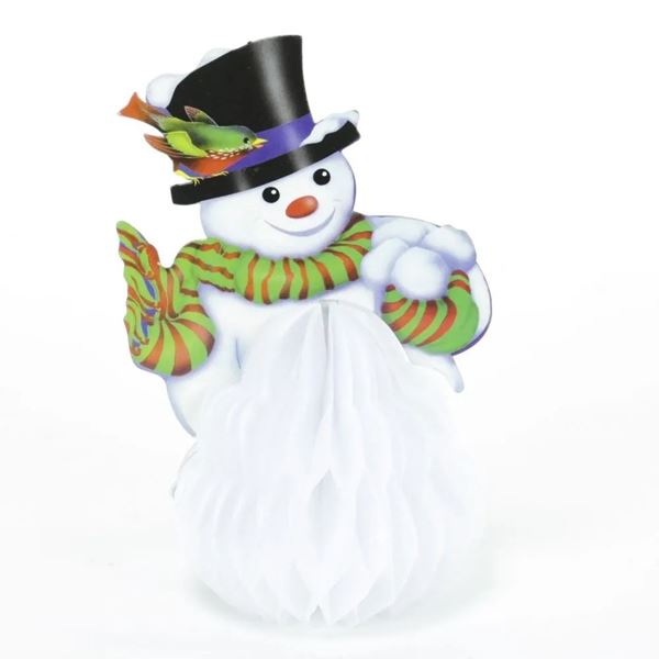 Imagens de Decoración Navideña Muñeco de Nieve papel (15cm)