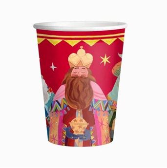 Imagens de Vasos Cartón 270 cc Noche de Reyes Magos (6 uds)