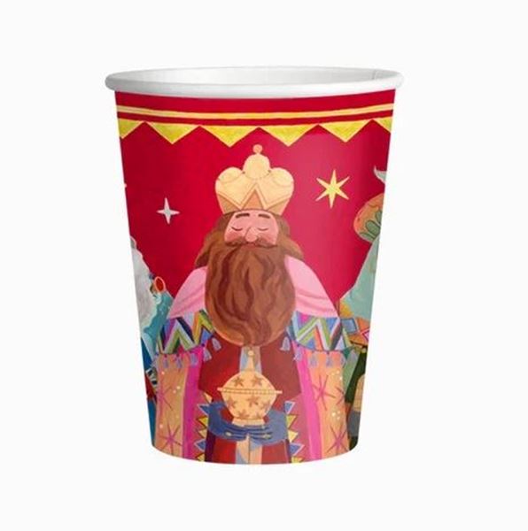 Imagens de Vasos Noche de Reyes Magos cartón 270ml (6 unidades)