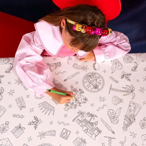 Picture of Mantel Papel Plegado Impermeable 1.20 x 1.80 m Reyes Magos para Colorear 