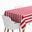 Imagen de Mantel Papel Plegado Impermeable 1.20 x 1.80 m Rayas Rojo y Blanco