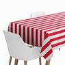 Imagen de Mantel Papel Plegado Impermeable 1.20 x 1.80 m Rayas Rojo y Blanco