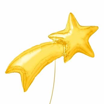 Imagens de Globo Foil L 103 x 48 cm Estrella Fugaz Oro