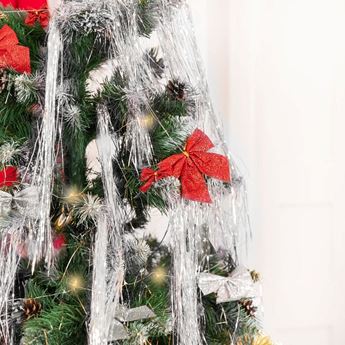 Picture of Cabello de ángel para árbol de Navidad, plateado, 33x50cm