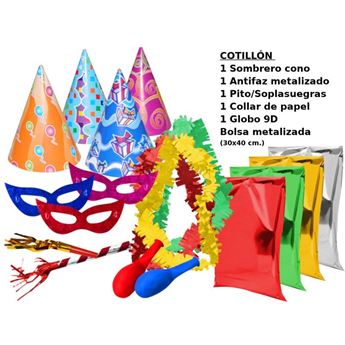 Imagen de Cotillón Espumillon Carnaval Eco Bolsa Metalizada (40x50cm)