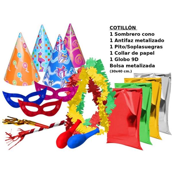 Imagen de Cotillón Espumillon Carnaval Eco Bolsa Metalizada (40x50cm)