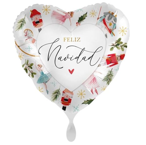 Picture of Globo Feliz Navidad Corazón (43cm)