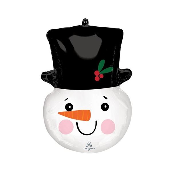 Picture of Globo Cabeza Muñeco de Nieve Navideño (58cm)