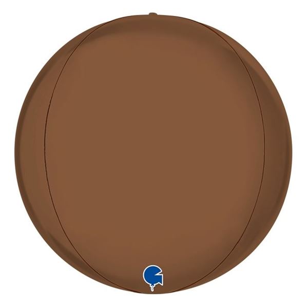 Picture of Globo Chocolate Satín Esférico Orbz (38cm)