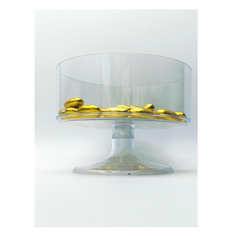Picture of Bol con Pie Transparente Candy Bar 18cm x 11cm