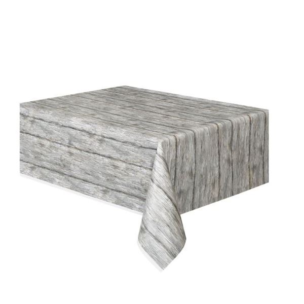 Picture of Mantel plástico efecto madera rústica 274cm x 137cm
