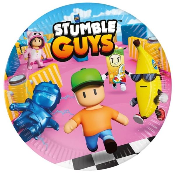 Picture of Platos de Stumble Guys cartón 23cm (8uds) 