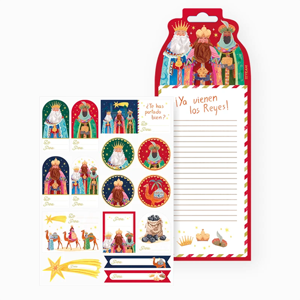 Imagen de Set Etiqueta Adhesiva con Carta Reyes Magos