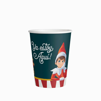 Picture of Vaso Cartón 270 cc Elfo Travieso - The Elf on the Shelf