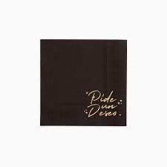 Imagens de Servilletas Negras "Pide un Deseo" papel 25cm (20 unidades)