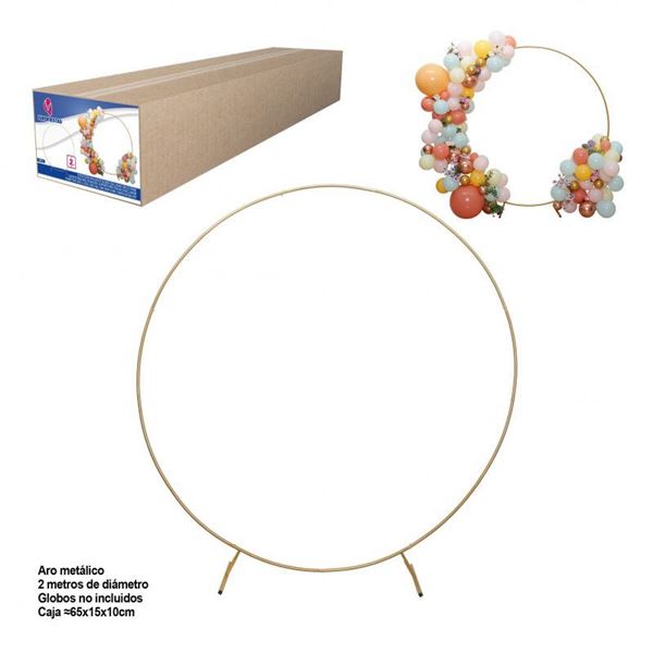 Imagens de Estructura Metálica para Aro de Globos 2 m (Eventos)