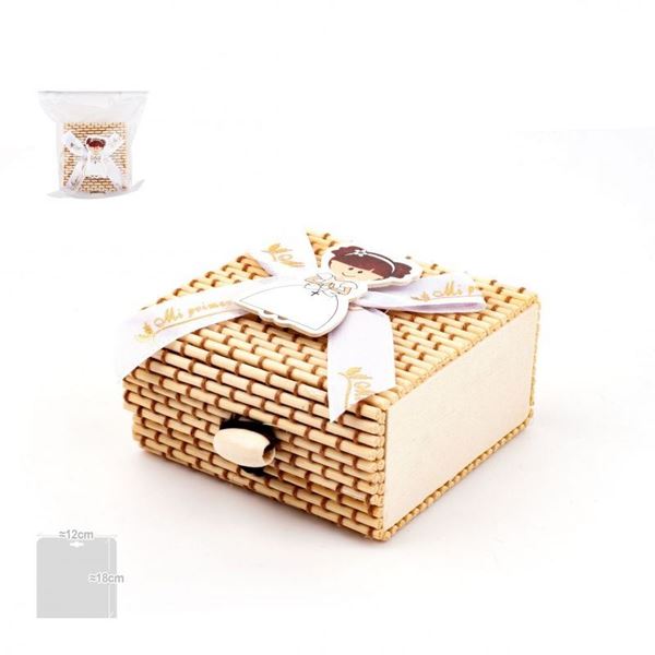 Imagen de Cajita Bambú Regalo Mi Primera Comunión Niña 