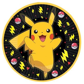 Picture of Platos Pokémon Pikachu cartón 23cm (8 unidades)