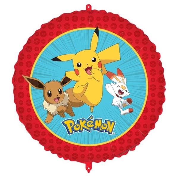 Imagens de Globo Pokémon Cumpleaños Foil con cinta y peso (45cm)
