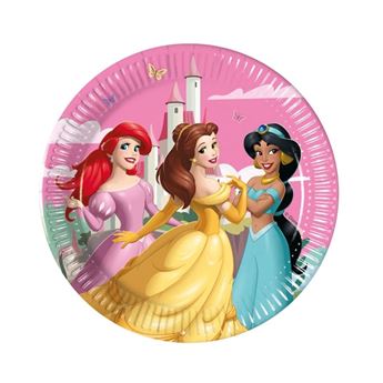 Picture of Platos Mundo Princesas Disney cartón 20cm (8 unidades)