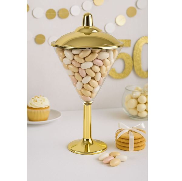 Imagen de Bol Copa Martini Elegante Candy Bar Dorada (25cm)