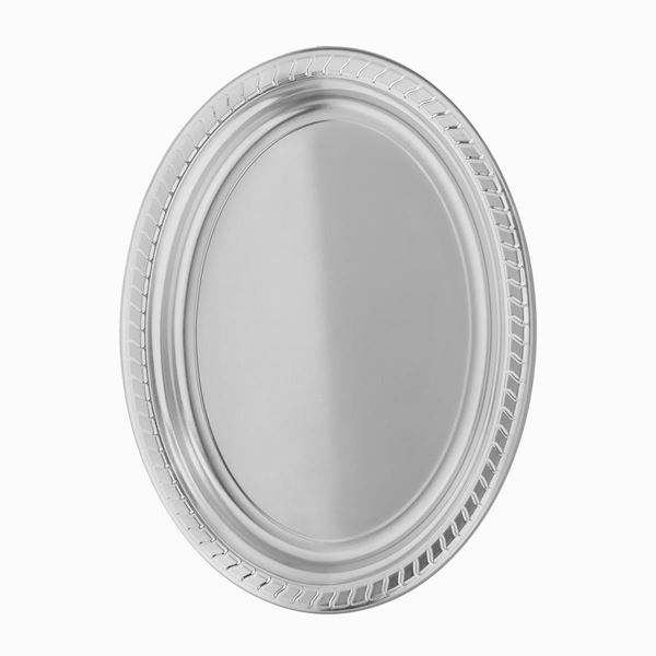 Imagen de Bandejas Plateadas Premium Ovaladas Reutilizables (6 unidades)