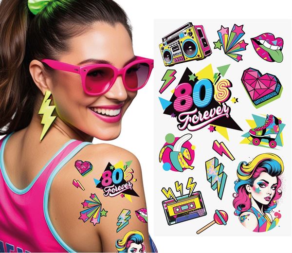 Imagens de Tatuajes años 80 (12 unidades)