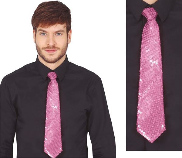 Imagen de Corbata de Lentejuelas Rosas