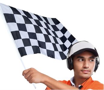 Imagens de Bandera Tela de Carreras con Palo