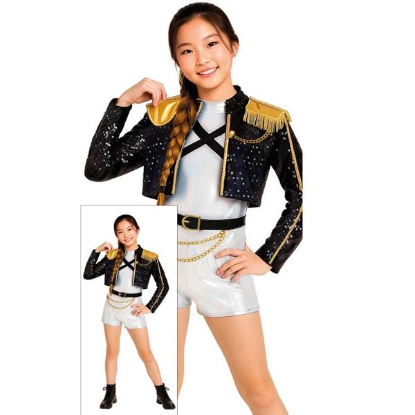 Imagens de Disfraz de K-Pop Silver Leader infantil 7-9 años