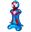 Picture of Globo Forma Spidey con Base sin Helio (100cm)
